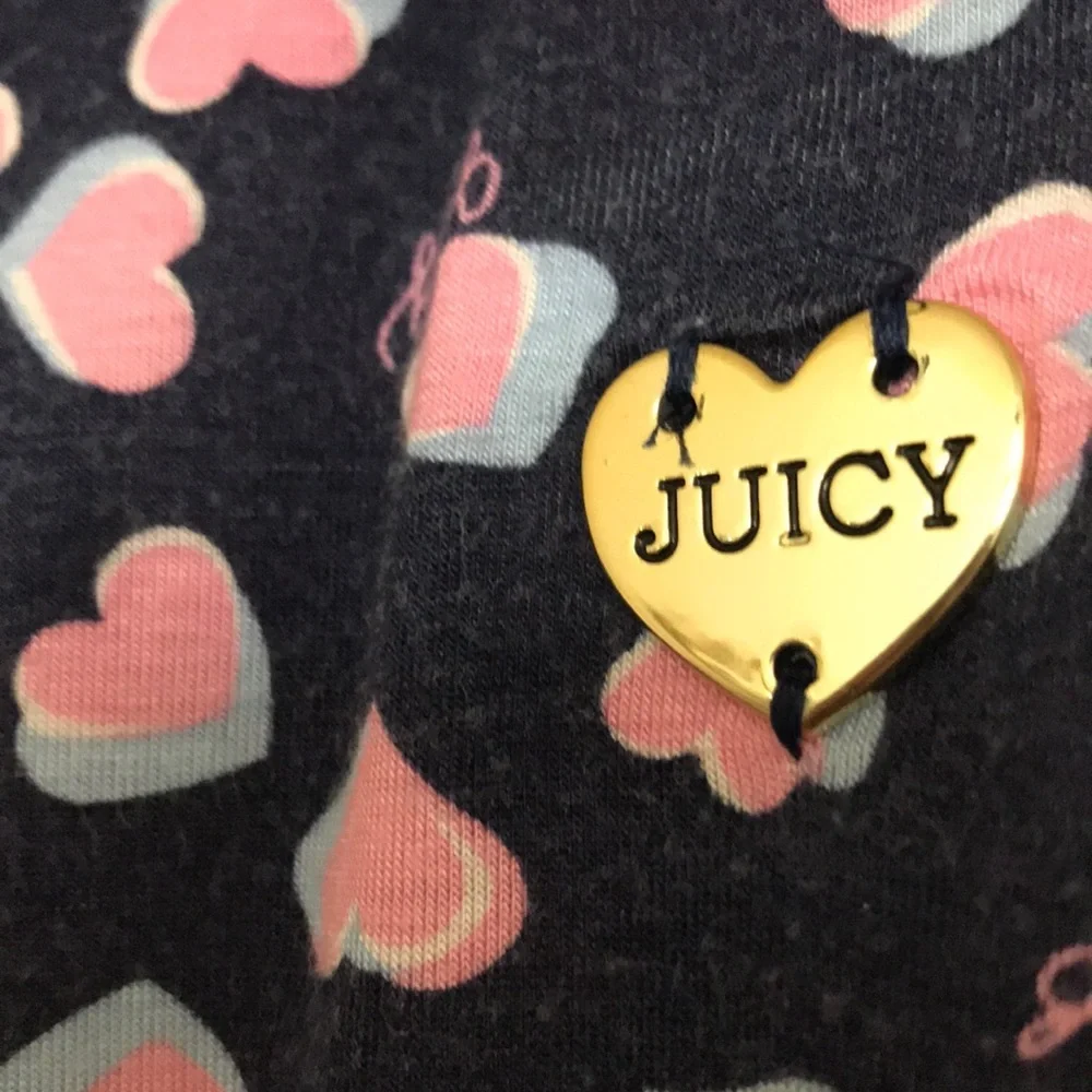 Juicy Girls Sleeveless Ruffle Heart Print Dress